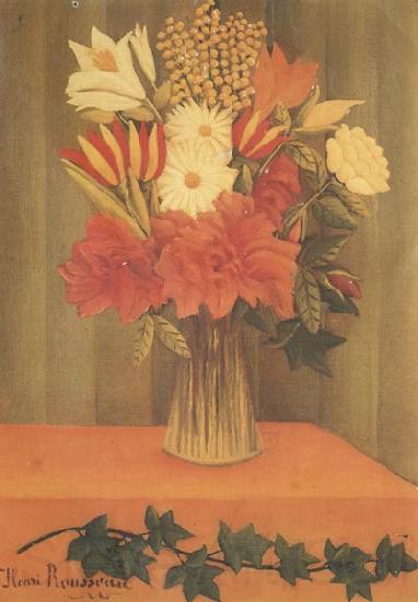 Henri Rousseau Bouquet of Flowers Spain oil painting art